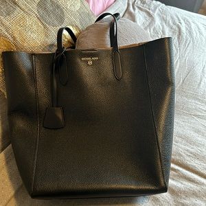 Michael Kors black tote bag